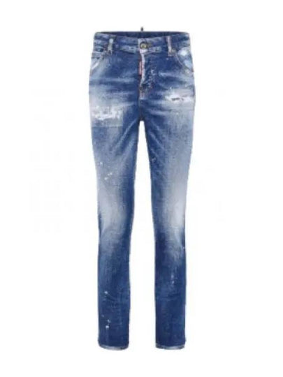 Medium Heritage Rammendo Wash Cool Girl Jeans Blue - DSQUARED2 - BALAAN 2