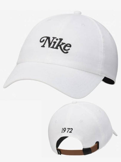 Heritage 86 Solid Washed Golf Ball Cap White - NIKE - BALAAN 2