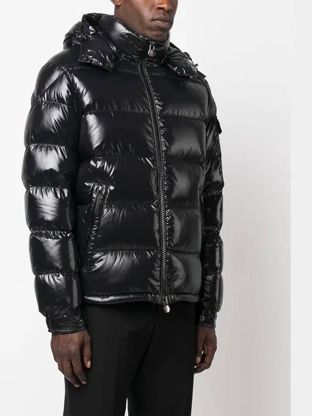 Men s Maya Logo Patch Down Padding Black 1A53600 68950 999 - MONCLER - BALAAN 3