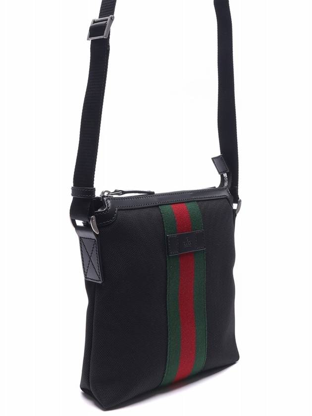 Stripe Messenger Bag Black - GUCCI - BALAAN 4