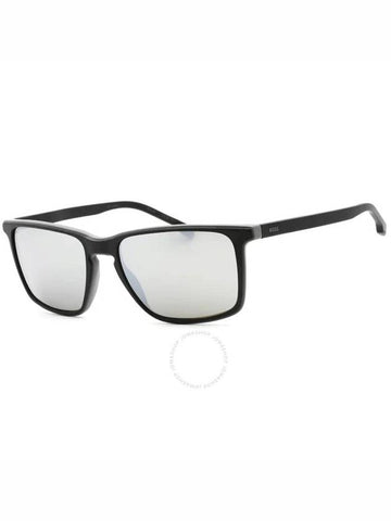 Hugo Boss Silver Mirror Rectangular Men's Sunglasses BOSS 1556/O/S 0O6W/T4 57 - HUGO BOSS - BALAAN 1