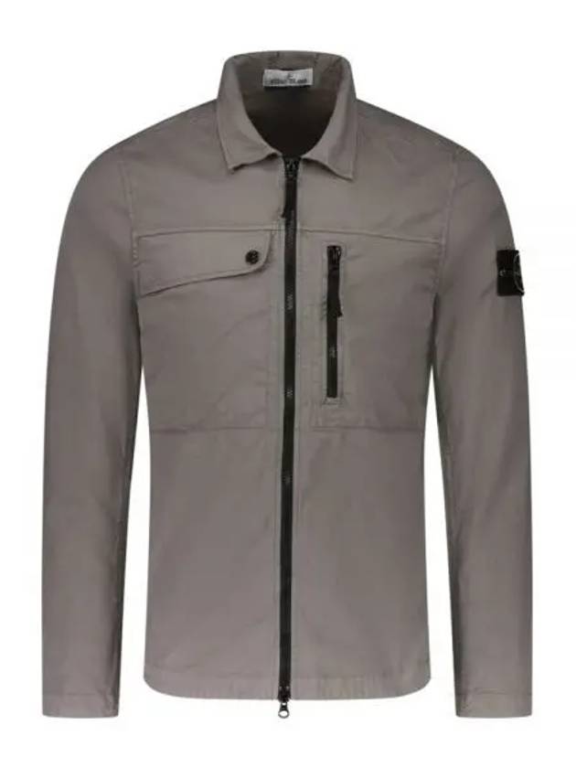 Supima Cotton Twill Stretch-TC Jacket Brown - STONE ISLAND - BALAAN 2