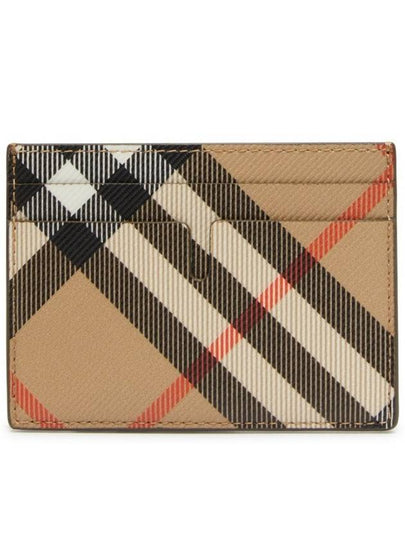 Check Card Case Wallet Beige - BURBERRY - BALAAN 2