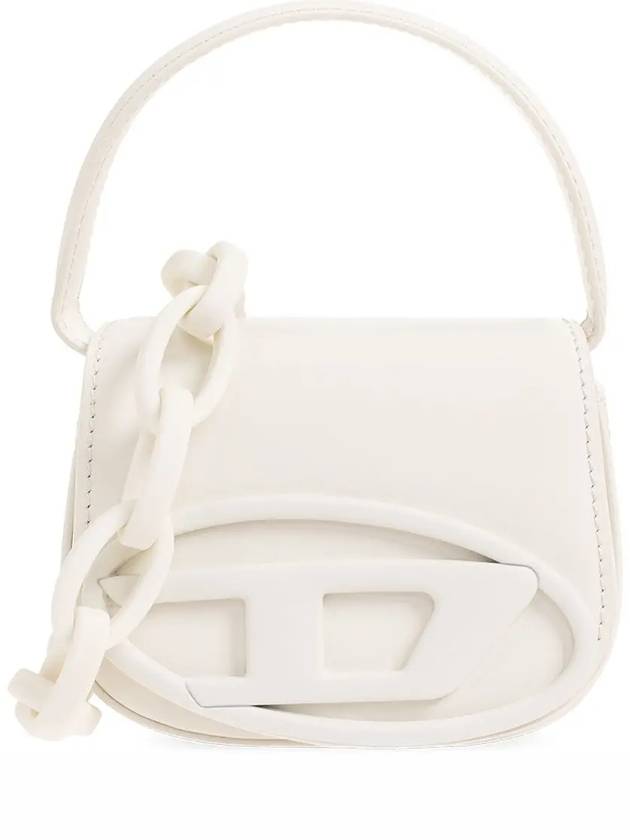 1DR Iconic Leather Mini Bag White - DIESEL - BALAAN 3