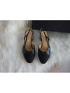 Classic two tone flat slingback black low heel goat skin G45509 B15896 94305 - CHANEL - BALAAN 1