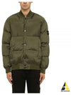 Macro Ripstop Nylon Metal Down Jacket Olive - STONE ISLAND - BALAAN 2