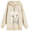 Lillo Graphic Print Cotton Hoodie Beige - MAX MARA - BALAAN 2