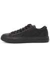 Rockstud Leather Low Top Sneakers Black - VALENTINO - BALAAN 5