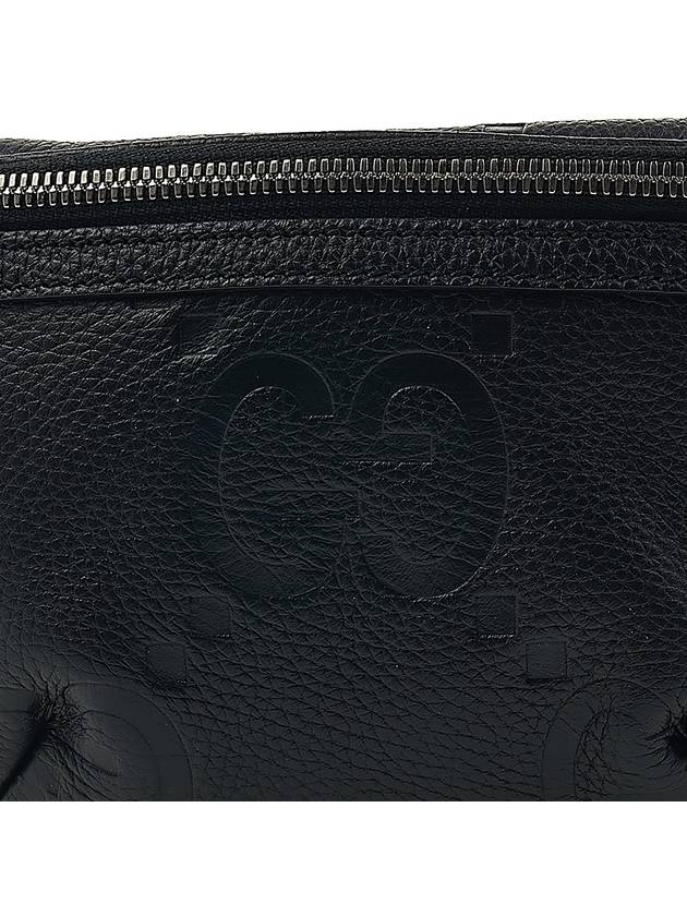 Jumbo GG Small Leather Belt Bag Black - GUCCI - BALAAN 7