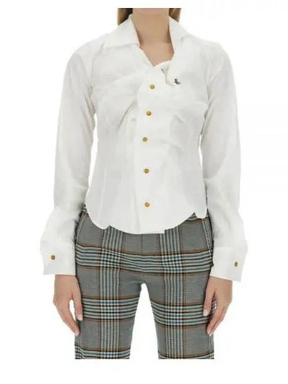 Drunken Logo Shirt White - VIVIENNE WESTWOOD - BALAAN 2