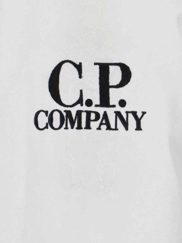 Logo Short Sleeve T-Shirt White - CP COMPANY - BALAAN 4