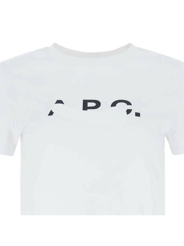 Women's Cotton Short Sleeve T-Shirt White - A.P.C. - BALAAN 5