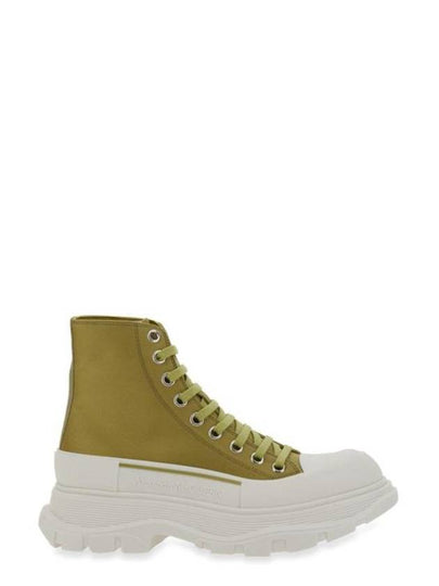 Women's Tread Slick High Top Sneakers Green - ALEXANDER MCQUEEN - BALAAN 2