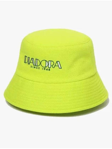 Diadora graphic logo bucket hat LIME - DIADORA - BALAAN 1