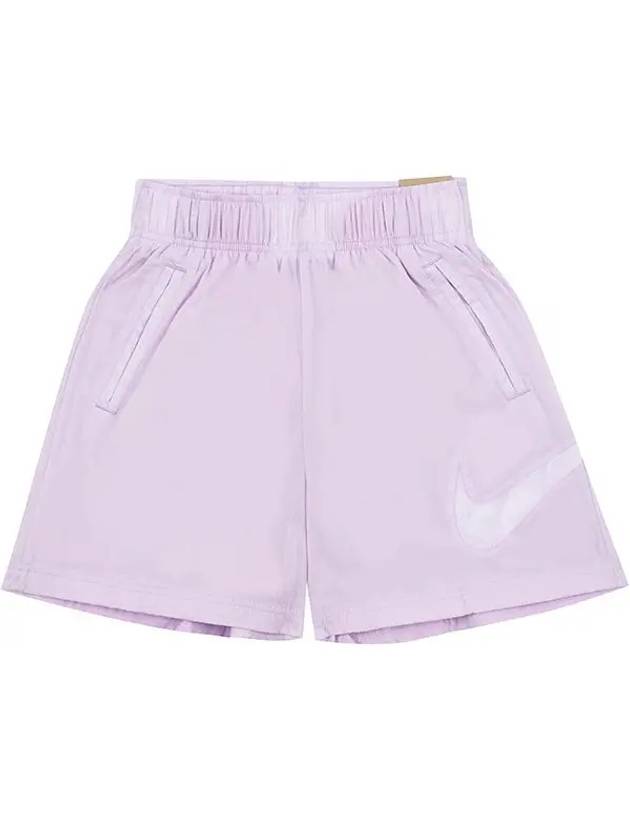 Women's Sportswear Essentials High Rise Woven Shorts Purple - NIKE - BALAAN 3