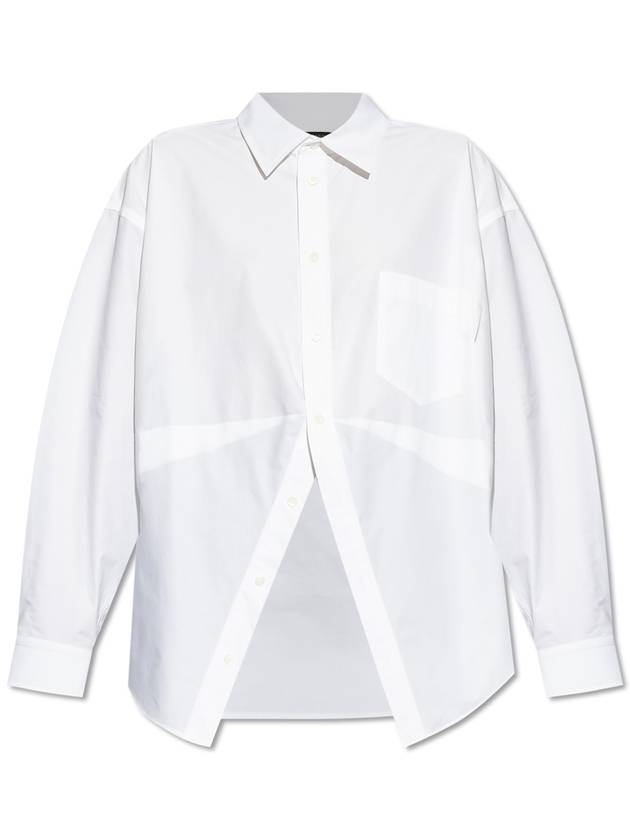 Balenciaga Shirt With Pocket, Women's, White - BALENCIAGA - BALAAN 1