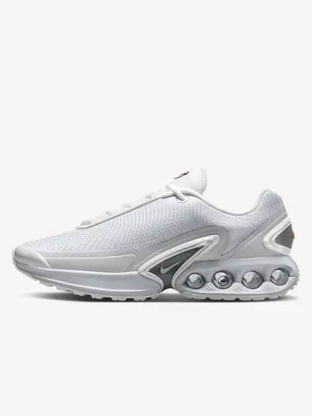 Air Max DN Low Top Sneakers White Metallic Silver - NIKE - BALAAN 2