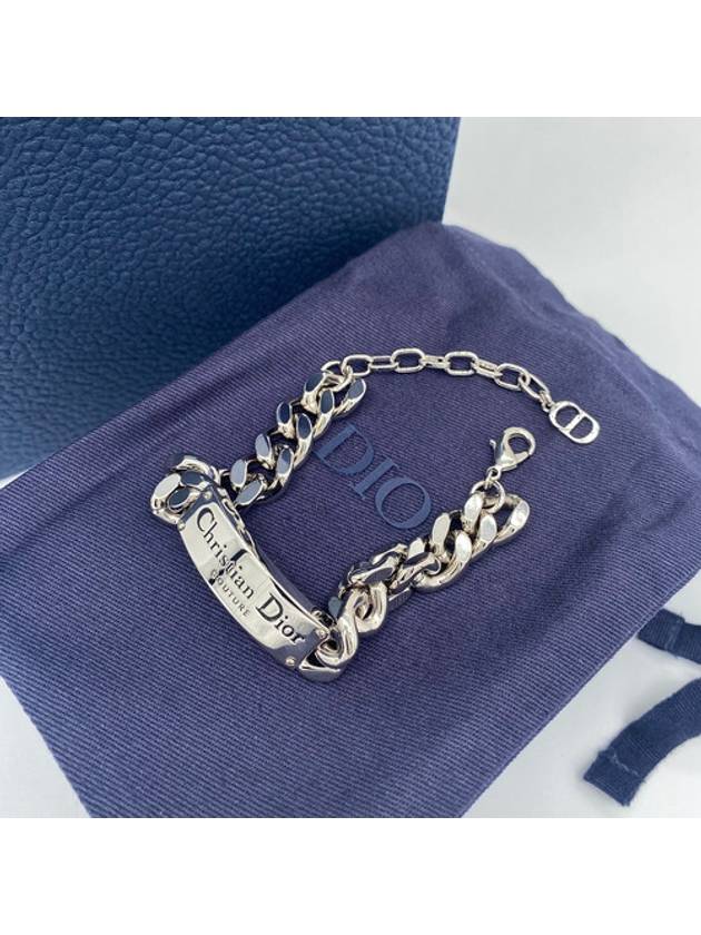 Chain Link Bracelet Silver - DIOR - BALAAN 5