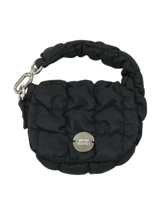 Wrinkle mini ball pouch BLACK - MONBIRDIE GOLF - BALAAN 1