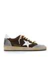 Ball Star Leather Low Top Sneakers Brown - GOLDEN GOOSE - BALAAN 2