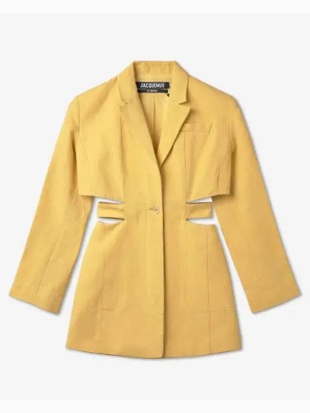 La Robe Bari Blazer Midi Dress Yellow - JACQUEMUS - BALAAN 2