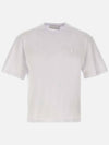 Men's Bolt Logo Cotton Short Sleeve T-Shirt White - NEIL BARRETT - BALAAN 4