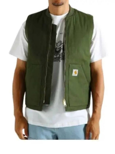 Logo Patch Zipper Vest Green - CARHARTT WIP - BALAAN 2