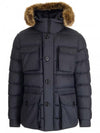 CHEVREUSE Short Padded Jacket Midnight Dark Blue - MONCLER - BALAAN 1