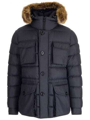 CHEVREUSE Short Padded Jacket Midnight Dark Blue - MONCLER - BALAAN 1