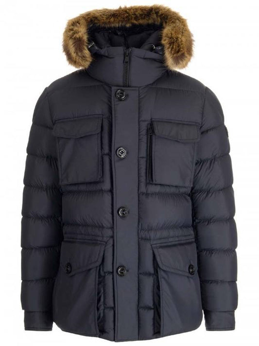 CHEVREUSE Short Padded Jacket Midnight Dark Blue - MONCLER - BALAAN 1