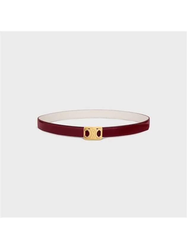 Frame Triomphe Reversible Medium Belt Light Burgundy White - CELINE - BALAAN 3