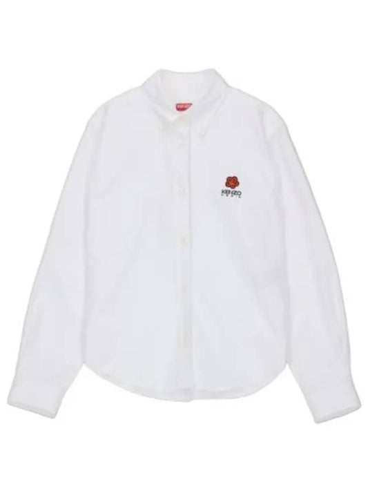 slim fit logo shirt white - KENZO - BALAAN 1