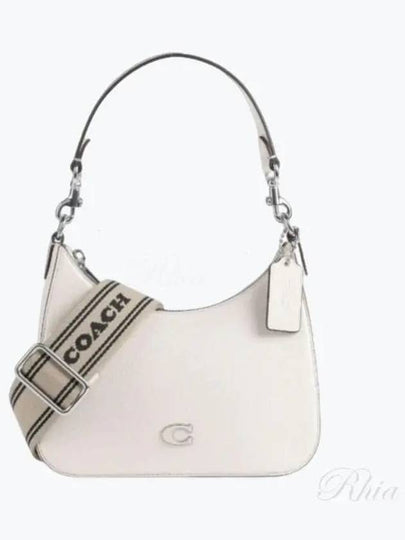 Signature Canvas Hobo Shoulder Bag White - COACH - BALAAN 2