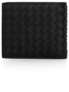 Intrecciato Calf Leather Half Wallet Black - BOTTEGA VENETA - BALAAN 6