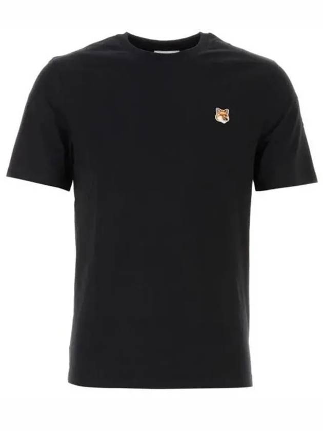 Fox Head Patch Classic Short Sleeve T-Shirt Black - MAISON KITSUNE - BALAAN 2