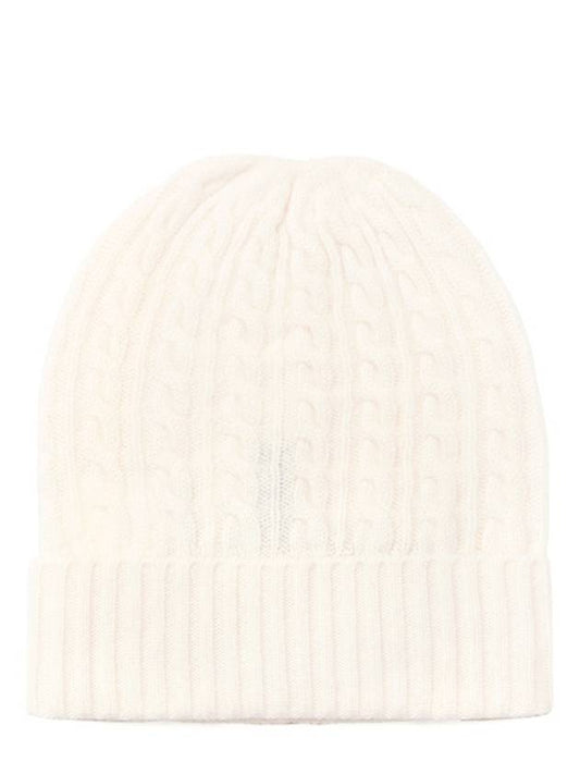 White Neutro Cashmere Beanie NEUTRO 011 - MAX MARA - BALAAN 1