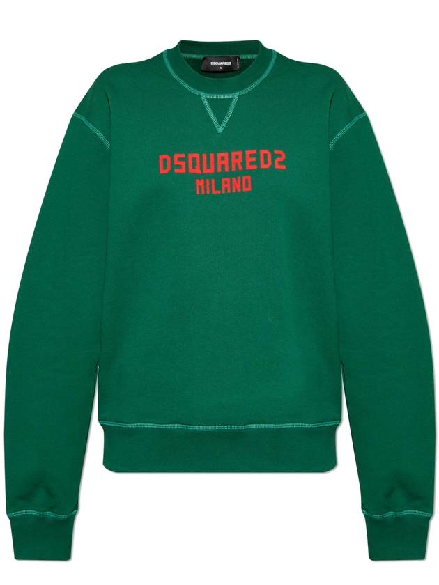 Dsquared2 Sweatshirt With Logo, Women's, Green - DSQUARED2 - BALAAN 1