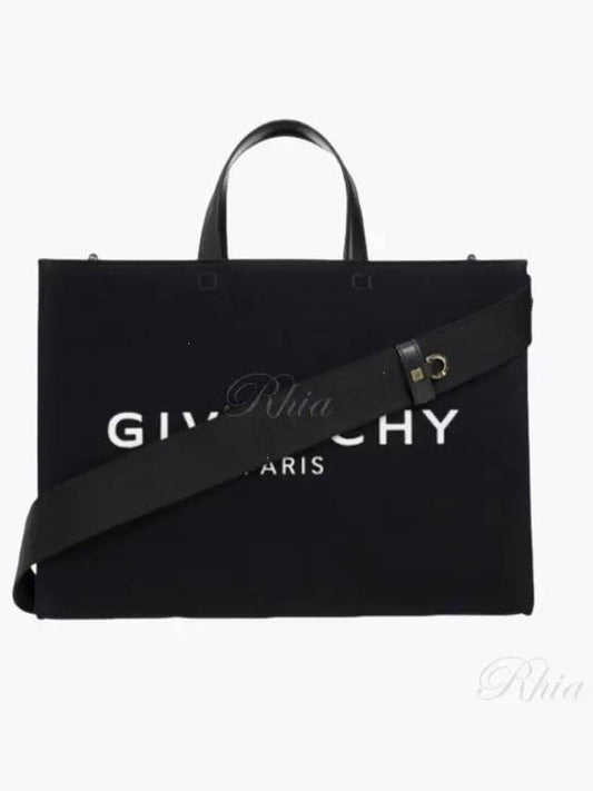 Canvas Medium G Tote Bag BB50N 2B1F1 Black - GIVENCHY - BALAAN 1