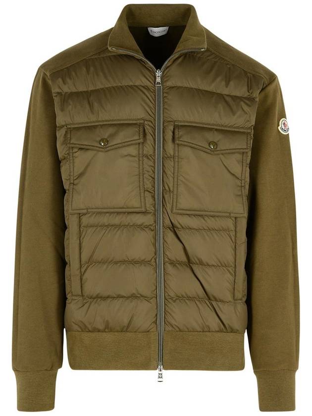 Padded zip up cardigan green - MONCLER - BALAAN 2