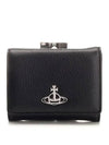 Of Plaque Small Bicycle Wallet Black - VIVIENNE WESTWOOD - BALAAN 1