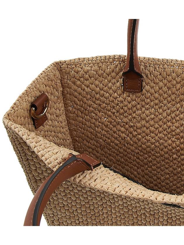 Embroidered Logo Standard Raffia Tote Bag Beige - LOEWE - BALAAN 10