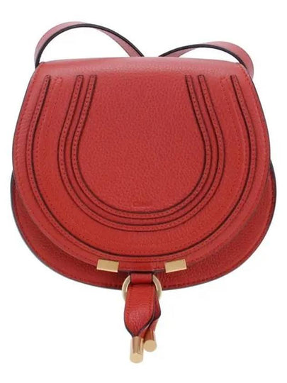 Marcie Saddle Small Grained Leather Cross Bag Red Ocre - CHLOE - BALAAN 2