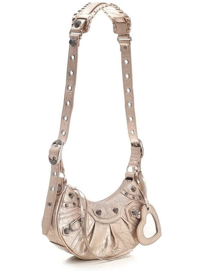 Metallic Le Cagol XS Lambskin Shoulder Bag Metallic Beige - BALENCIAGA - BALAAN 2