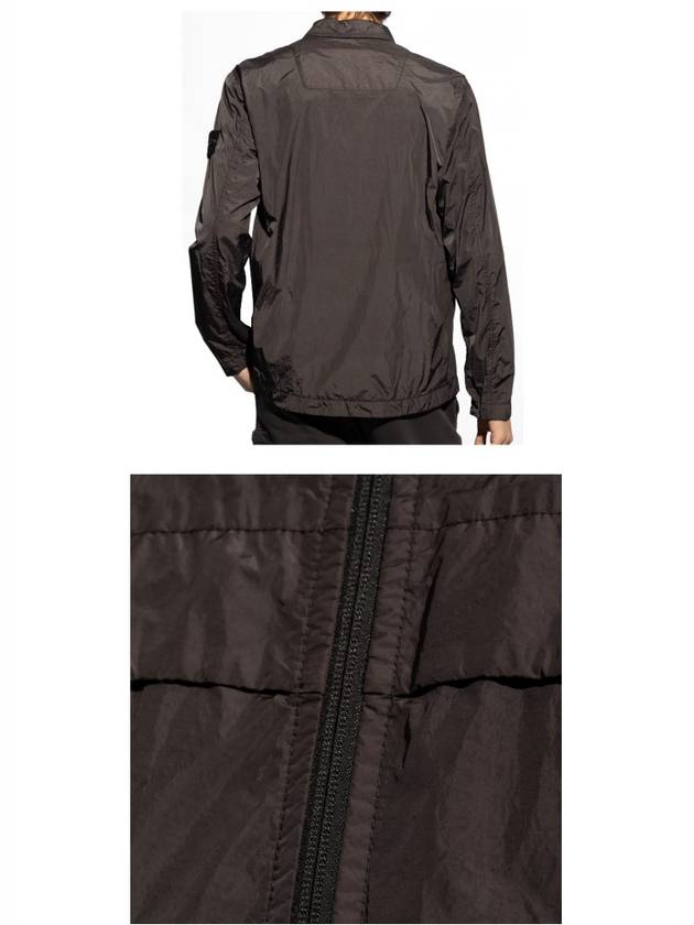 Garment Dyed Crinkle Reps R-NY Jacket Brown - STONE ISLAND - BALAAN 6