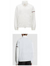 Ruinette Logo Patch Nylon Zip Up Jacket White - MONCLER - BALAAN 5