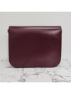 College Triomphe Shiny Calfskin Cross Bag Dark Burgundy - CELINE - BALAAN 4