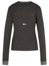 Emsley Waffle Long Sleeve T-Shirt Grey - ACNE STUDIOS - BALAAN 4