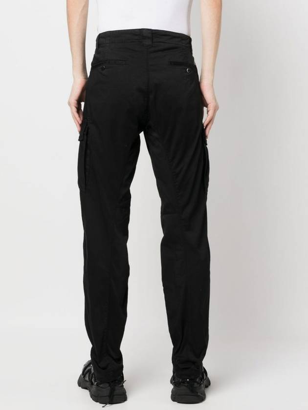 Lens Wappen Cargo Straight Pants Black - CP COMPANY - BALAAN 5