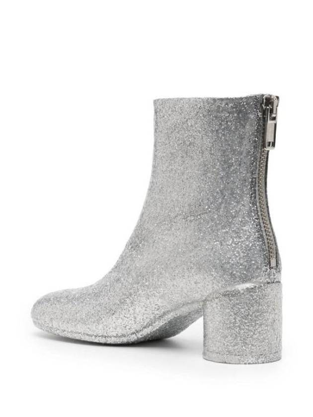 Glitter Ankle Middle Boots Silver - MAISON MARGIELA - BALAAN 3