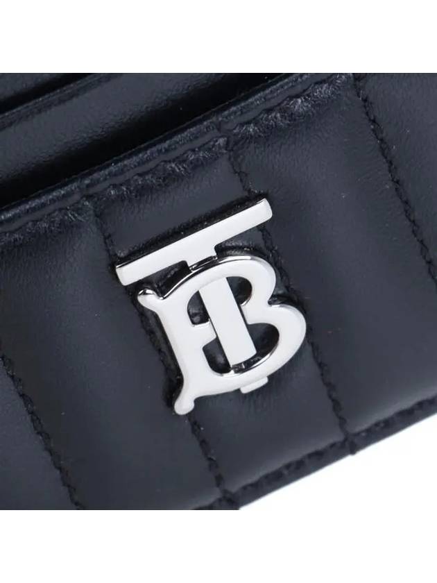 Lola Quilted Card Wallet Black - BURBERRY - BALAAN 6